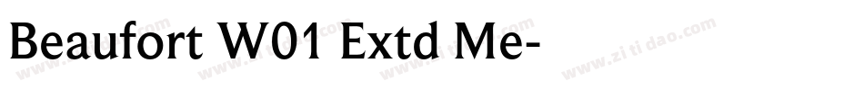 Beaufort W01 Extd Me字体转换